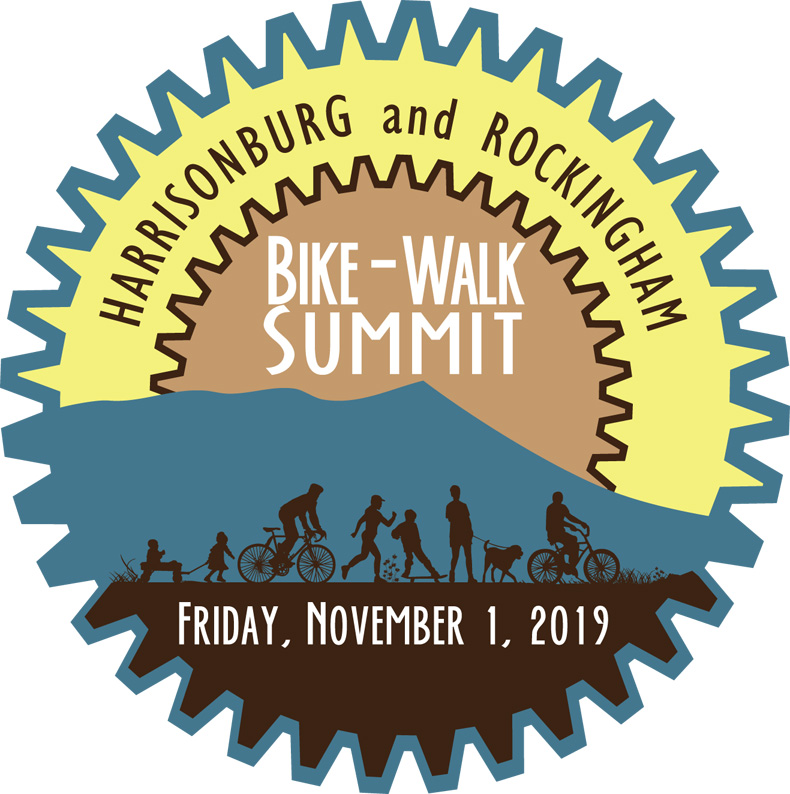 Harrisonburg & Rockingham Bike-Walk Summit logo
