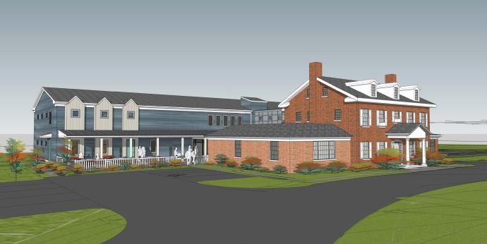 Rendering of the Homeless Services Center