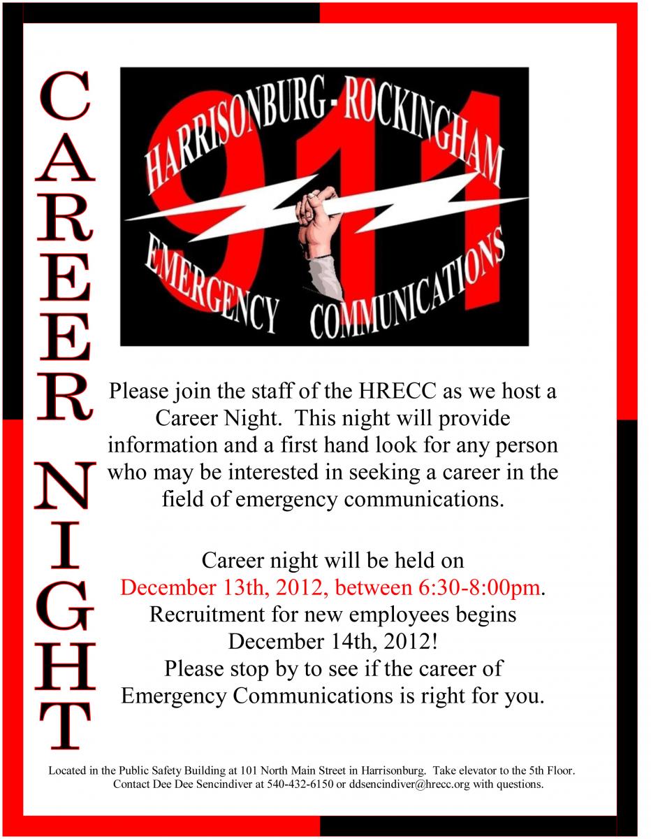 HRECC Career Night Poster