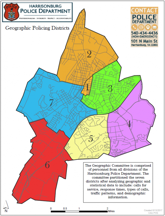 Harrisonburg District Map