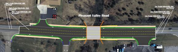 Aerial Image of Pleasant Valley Road